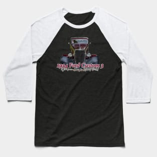 1934 Ford Custom 3 Window Coupe Street Rod Baseball T-Shirt